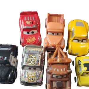 2016 Disney Pixar CARS Mini Racers Die Cast Vehicles Mattel Lightning Lot Of 7